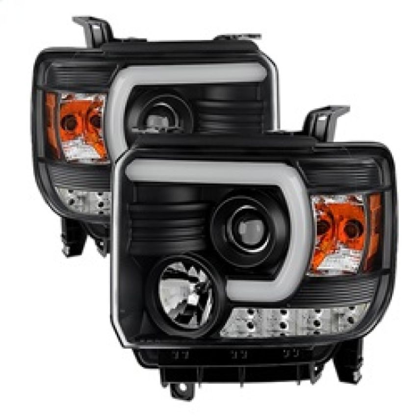 SPYDER 5080851 Projector Headlights - Light Bar DRL - Black