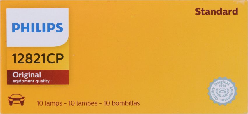Philips 12821CP Philips Standard Minature 12821 Pack of 10
