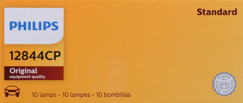 Philips 12844CP Philips Standard Minature 12844 Pack of 10