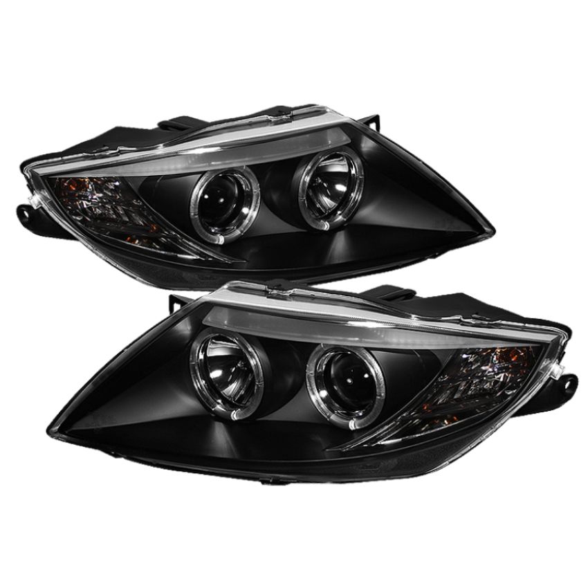 SPYDER 5029676 Projector Headlights - LED Halo - Black