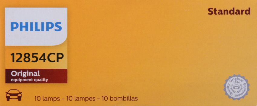 Philips 12854CP Philips Standard Miniature 12854 Pack of 10