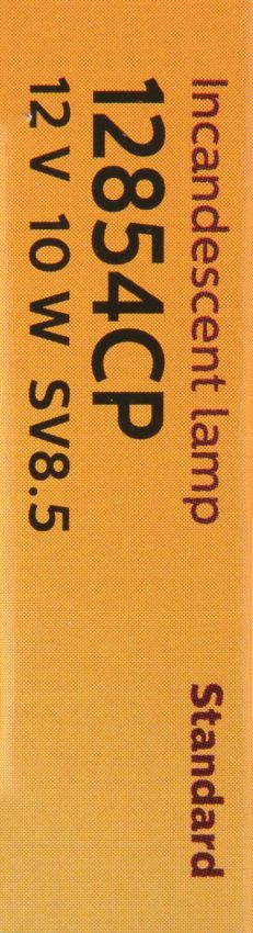 Philips 12854CP Philips Standard Miniature 12854 Pack of 10