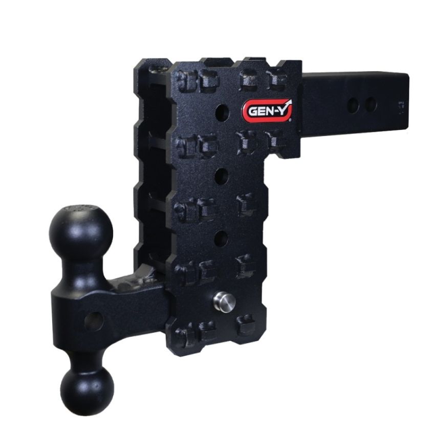 GEN-Y Hitch GH-2414X Gen-Y Phantom-X 2.5in Solid Shank 7.5in Drop 1.6K TW 16K Hitch w/GH-051 Dual-Ball