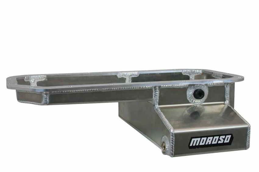 Moroso 20936 Toyota 2RZFE/3RZFE Kicked Out Wet Sump 5qt 5.5in Aluminum Oil Pan