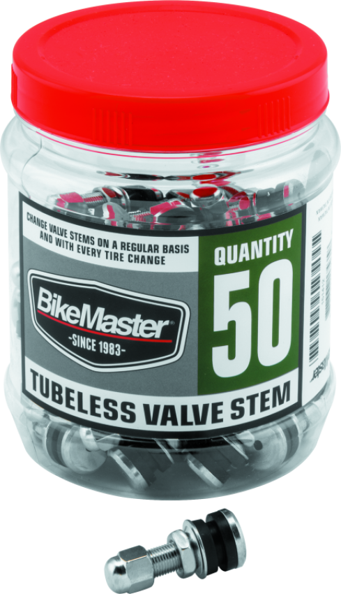 BikeMaster 151412 Valve Stem Chrome Tubeless Tub 50