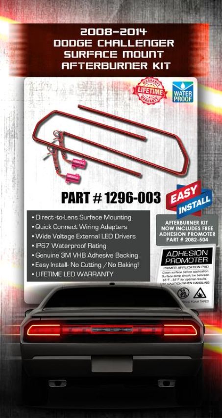 Oracle Lighting 1296-003 LED Waterproof Afterburner Kit, Red