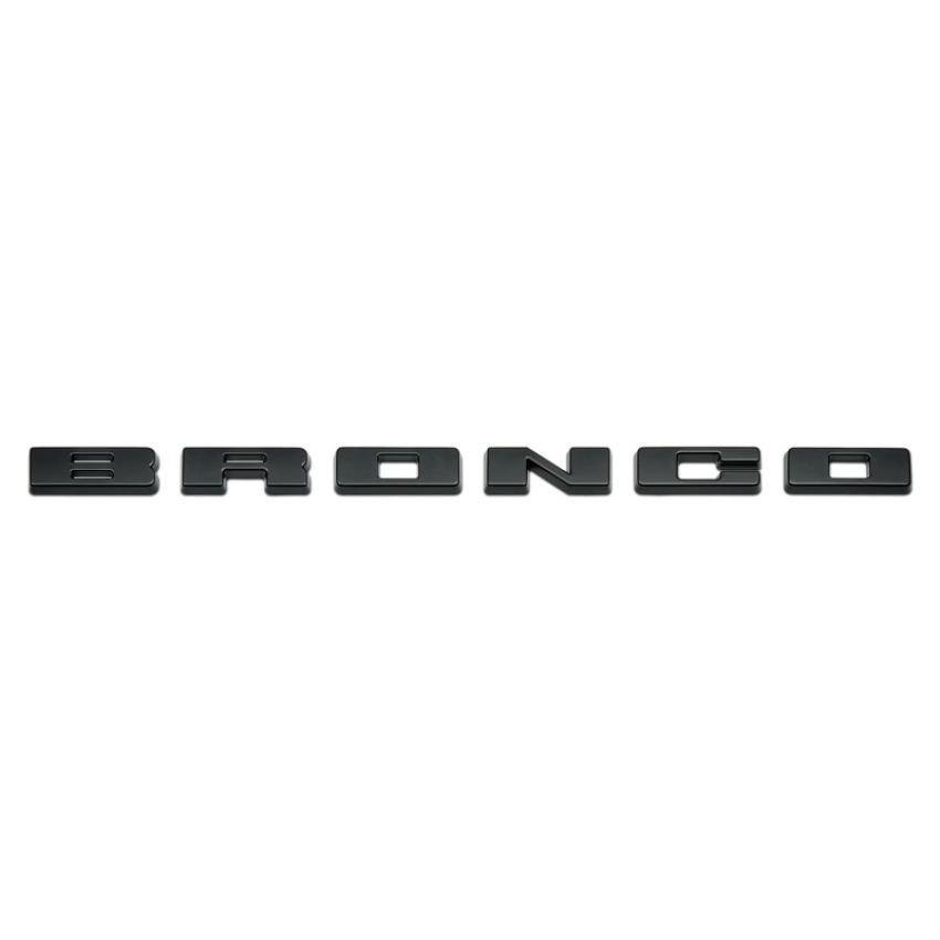 Ford Racing M-1447-BLMB 2021-2025 Bronco Grille Lettering Overlay Kit-Black