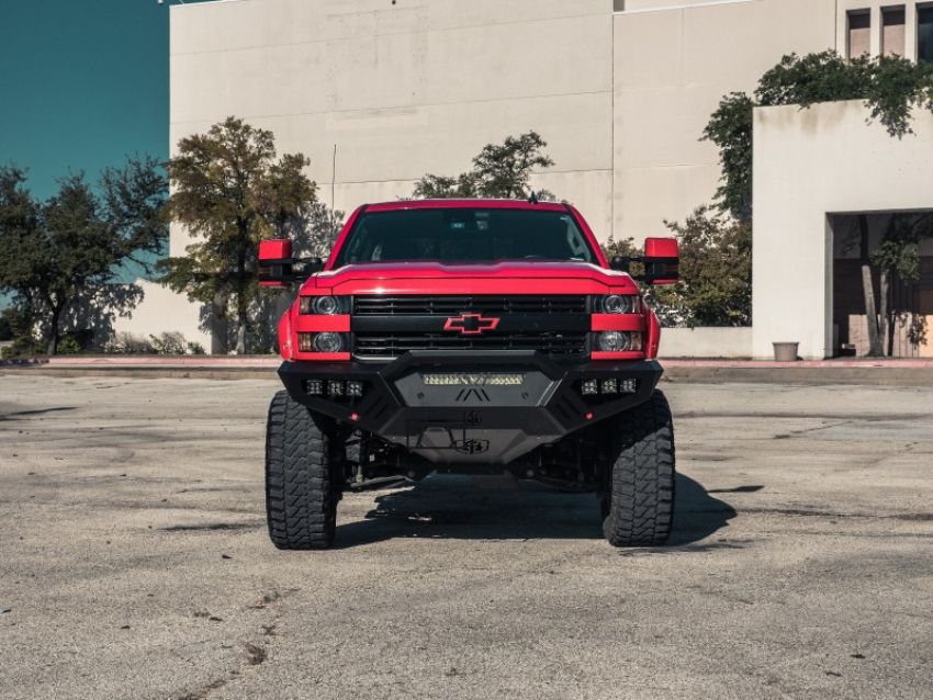 Road Armor 3152XF0B 15-19 Chevy 2500 SPARTAN Front Bumper - Tex Blk