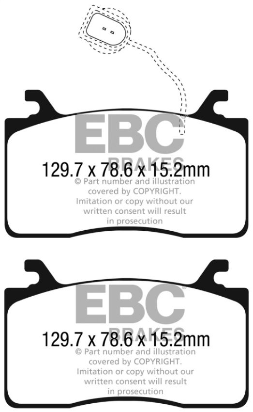EBC Brakes DP32325C Redstuff Ceramic Low Dust Brake Pads