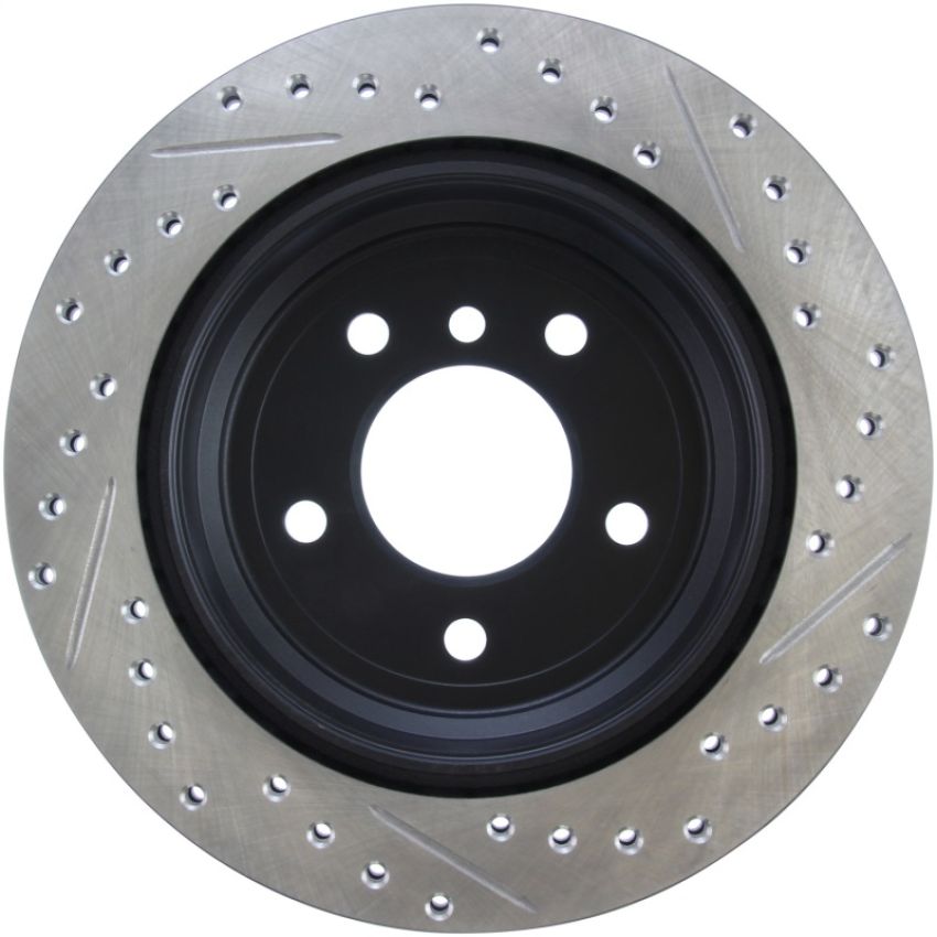 Stoptech 127.34091R 9/07-09 BMW 328 / 06 BMW 325 E90 AWD Slotted & Drilled Right Rear Rotor