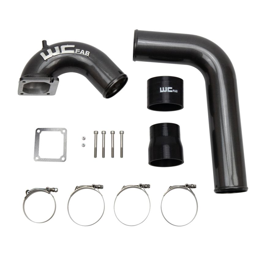 Wehrli WCF100528-CT 03-07 Cummins 5.9L D/S 3.5in. Intake Horn IC Pipe - Candy Teal