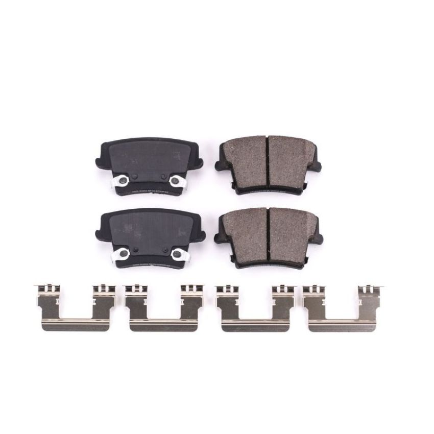 PowerStop 17-1057A PowerStop - Z17 Low-Dust Ceramic Brake Pads with Hardware