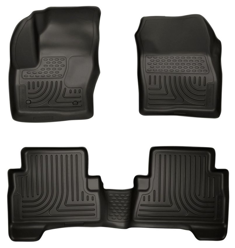 HUSKY LINERS HSK99741 13-  Ford C-Max Front/ 2nd Floor Liners Black