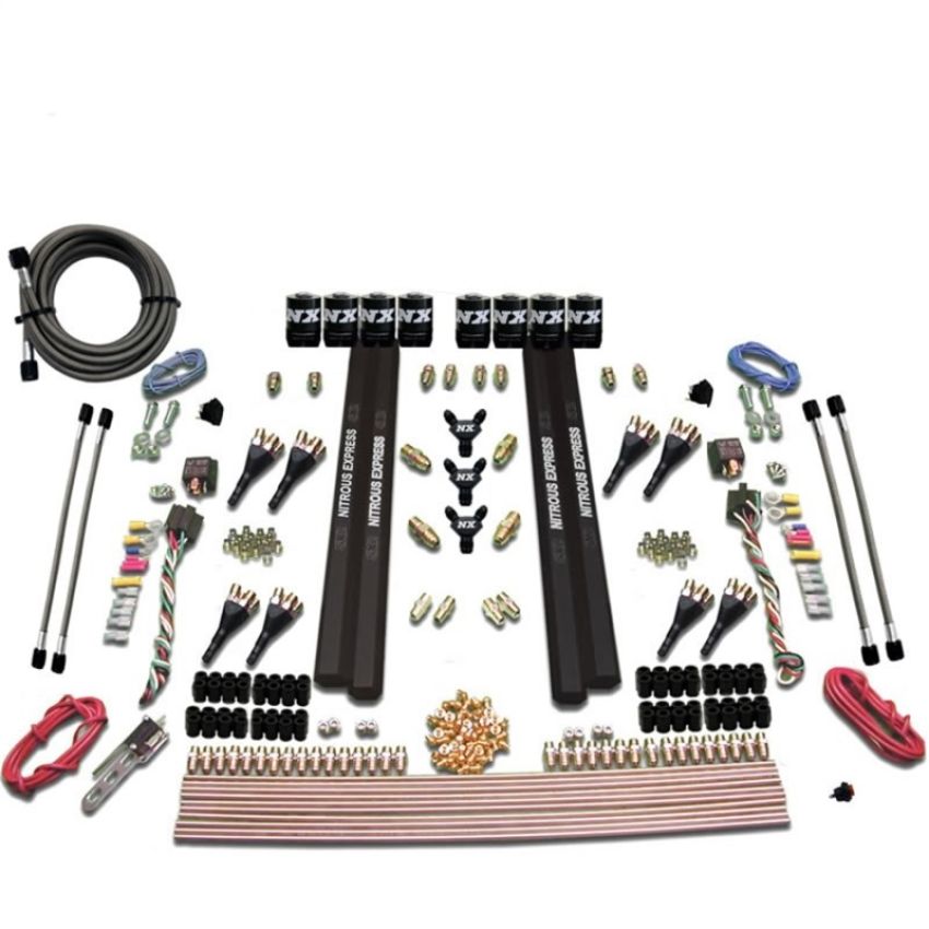 Nitrous Express 90095-00 SX2 DUAL STAGE/ALCOHOL - 8 SOLENOID (200-1200HP) LESS BOTTLE