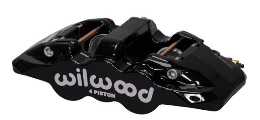 Wilwood 120-14004-BK Caliper-Aero4 - Black 1.12/1.12in Pistons 0.81in Disc