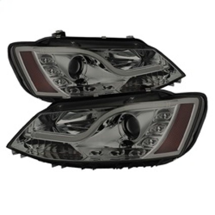 SPYDER 5073655 Projector Headlights - Light Tube - DRL - Smoke