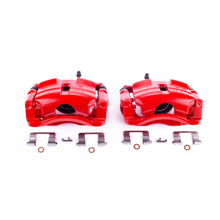 PowerStop S3428 Red Powder Coated Calipers