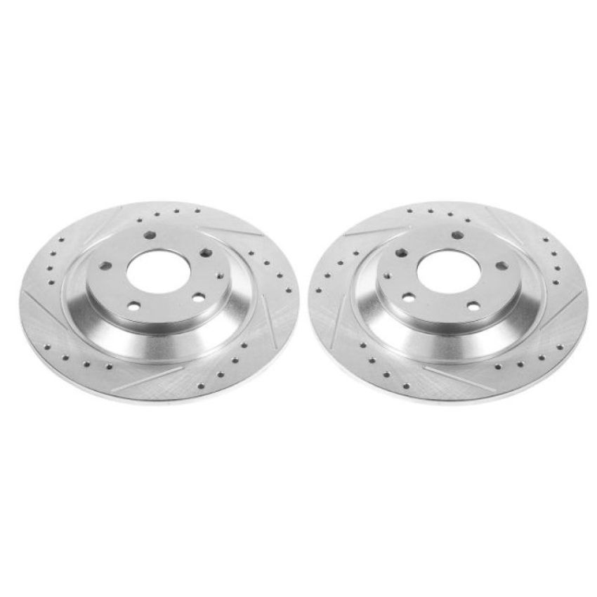 PowerStop JBR1595XPR PowerStop Evolution Performance Drilled, Slotted & Plated Brake Rotor Pair