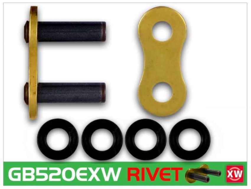 RK Chain GB520EXW-RL GB520EXW-RIVET - Gold