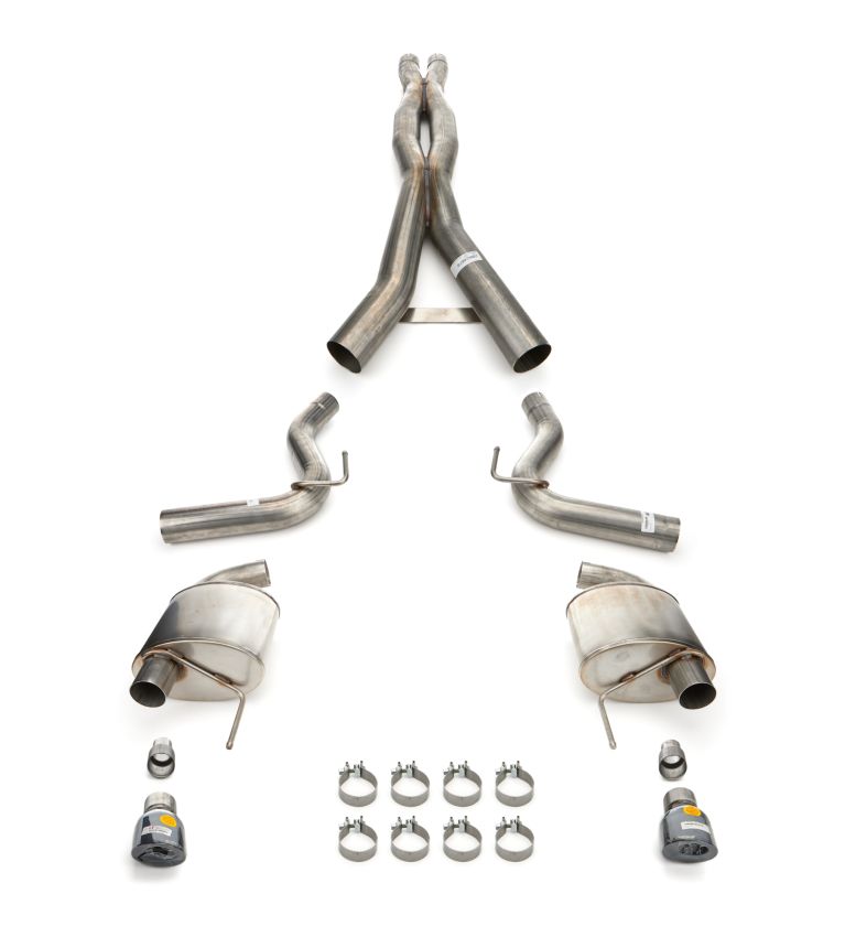 CORSA Performance 21250BLK Corsa 2024 Ford Mustang GT Xtreme Cat-Back Ex. Sys. 3.0in Dual Rear Exit w/4.5in Black PVD Pro Tips