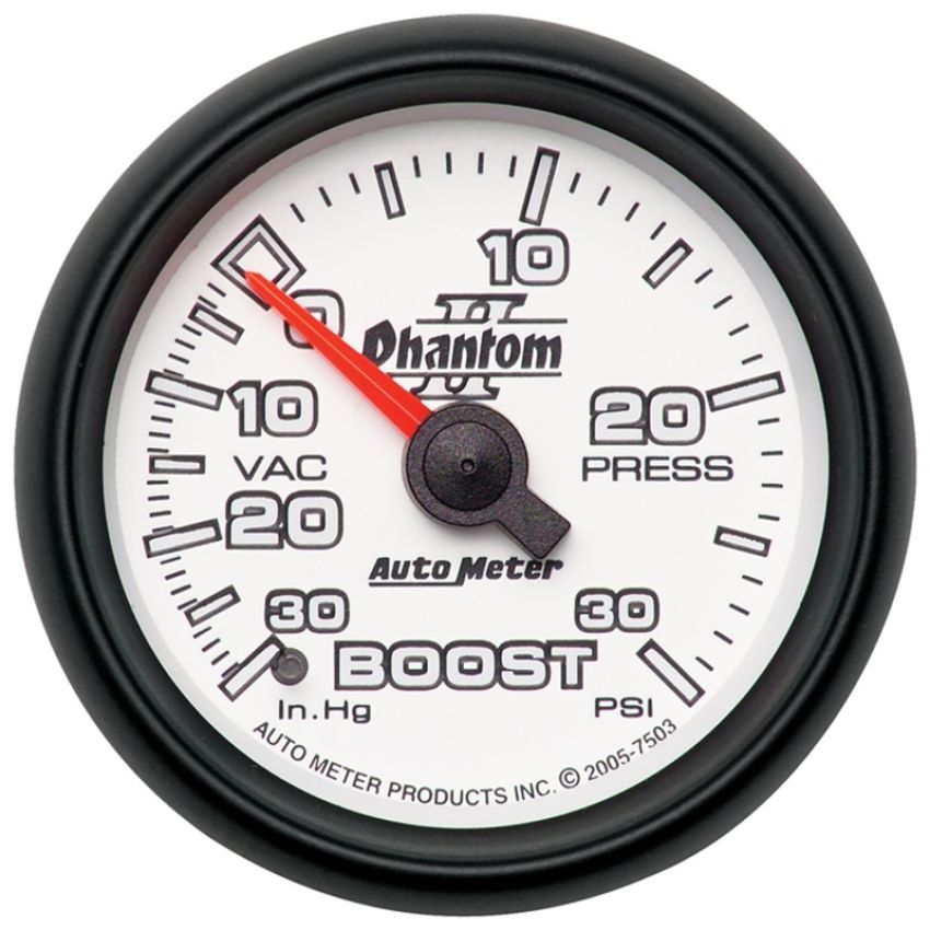 AutoMeter 7503 GAUGE, VAC/BOOST, 2 1/16