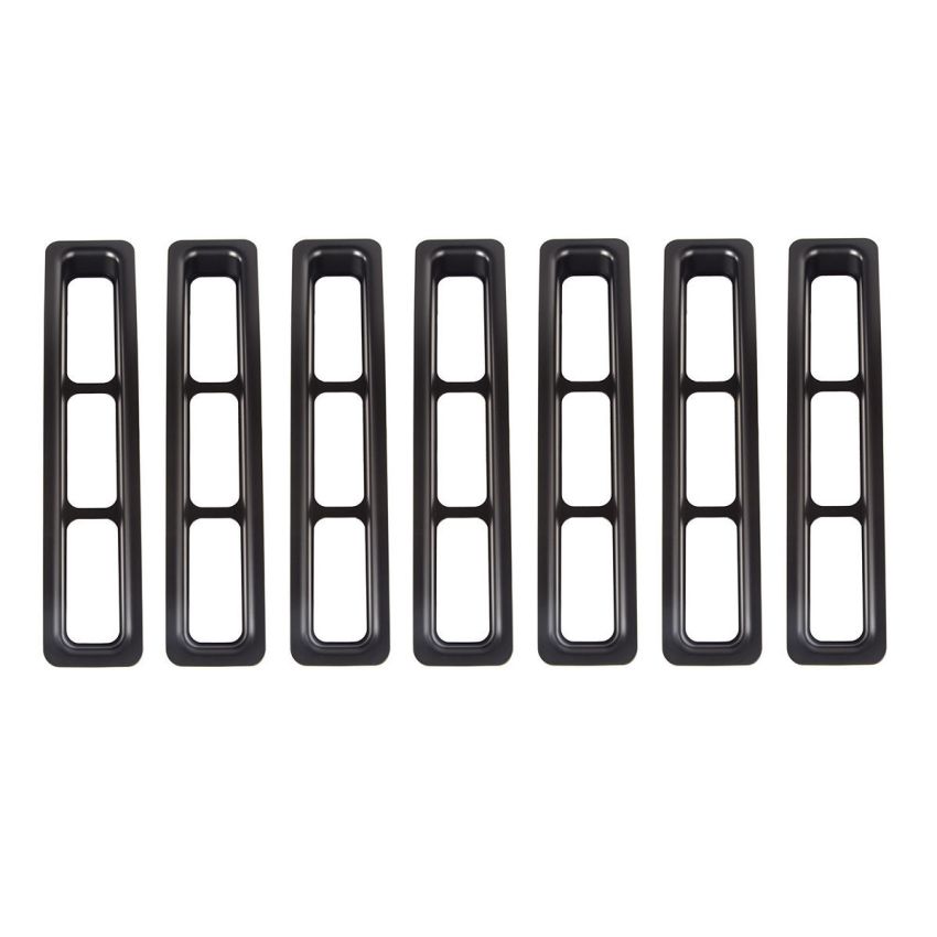 Grille Inserts Black 97- 06 Jeep Wrangler TJ