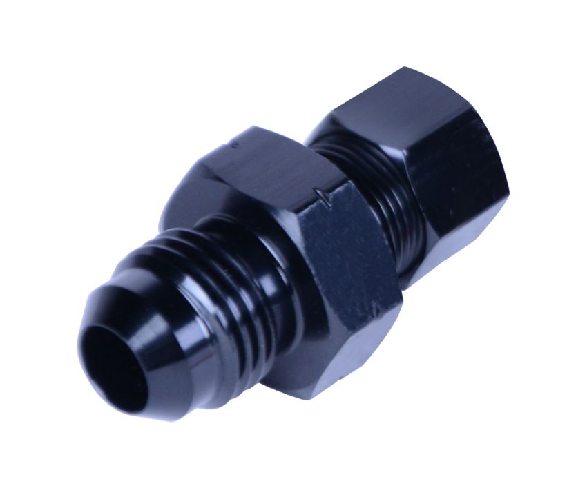 Derale 13044 5/16” Transmission Cooler Line to -6AN Male Black anodized Fitting