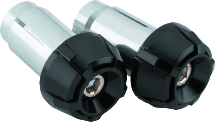 BikeMaster 152150 Anti-Vibration Bar Ends - Black/Black