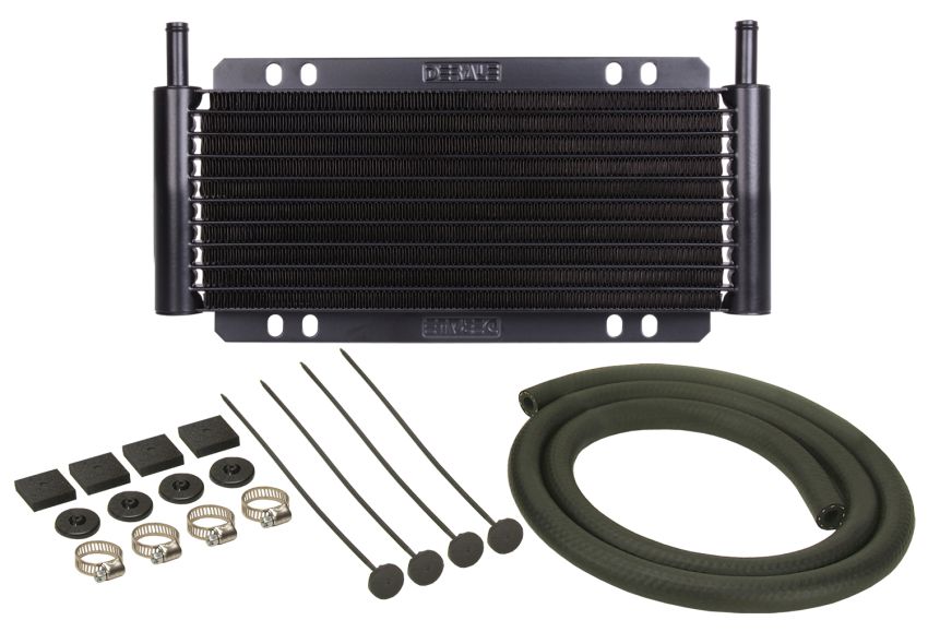 Derale 13215 9 Row Series 8000 Plate & Fin Power Steering Cooler Kit