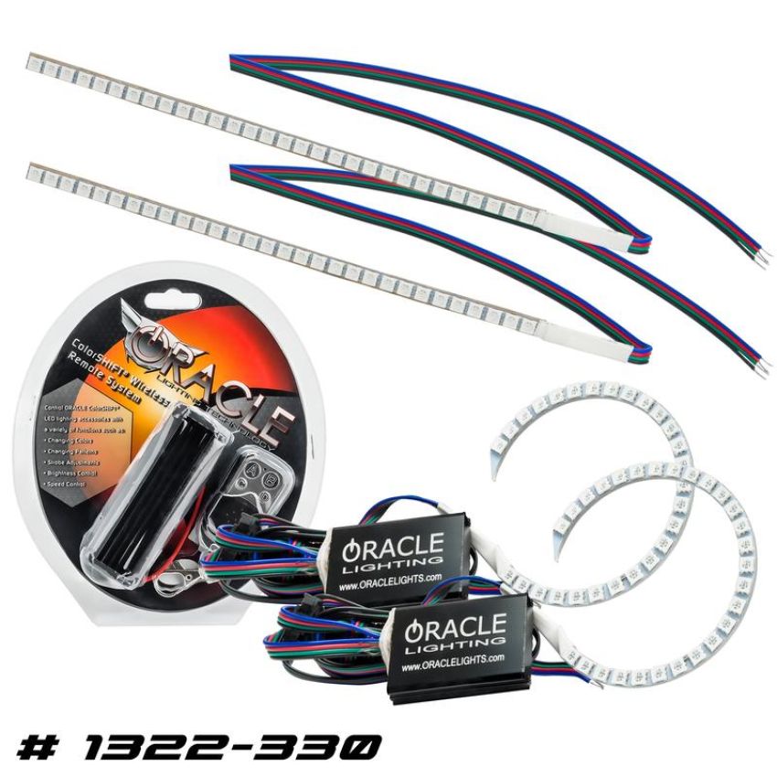 Oracle Lighting 1322-330 ColorSHIFT(tm) Halo Kit, w/ DRL Kit