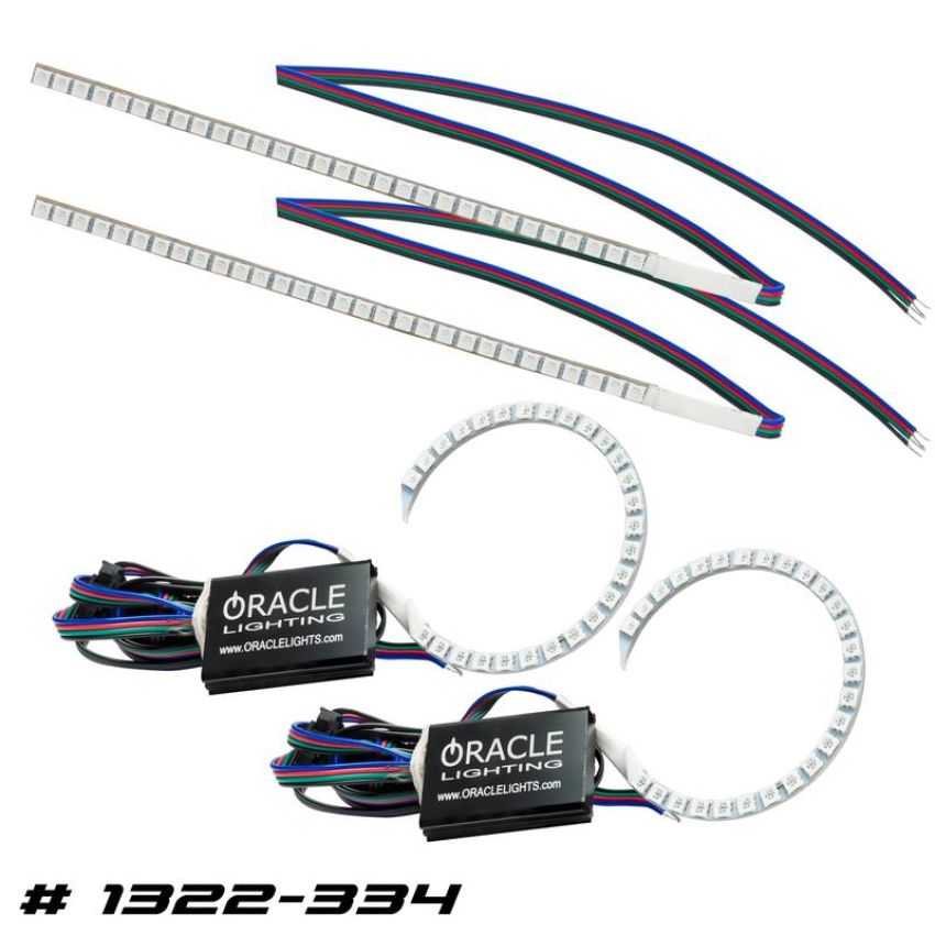 Oracle Lighting 1322-334 ColorSHIFT(tm) Halo Kit, w/ DRL Kit, ColorSHIFT(tm) - No Controller