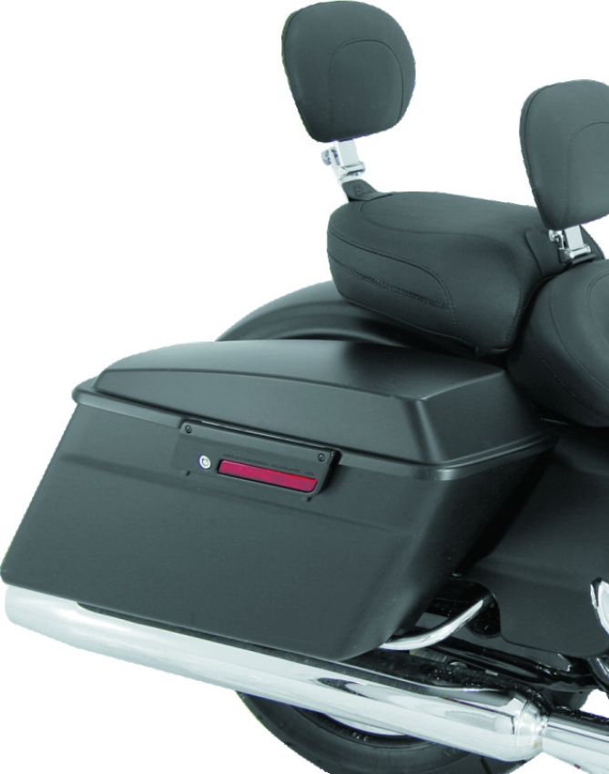 Mustang Motorcycle 79676 Mustang 08-21 Harley FL Touring Recessed Passenger Seat with Backrest - Black