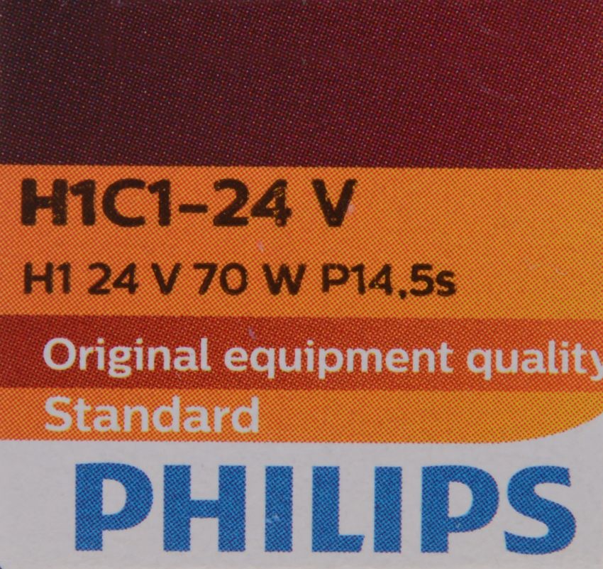 Philips H1C1-24V Philips Standard Headlight H1-24v