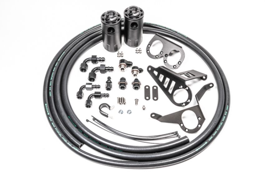 Radium Engineering 20-0387-FL DUAL CATCH CAN KIT, MK4 SUPRA, FLUID LOCK