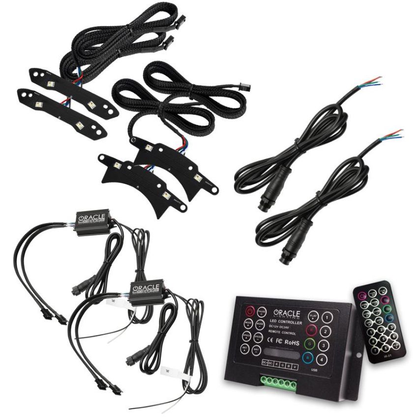 Oracle Lighting 1329-333 2015-2023 Dodge Challenger ColorSHIFT┬о RGB+W Headlight DRL Upgrade Kit