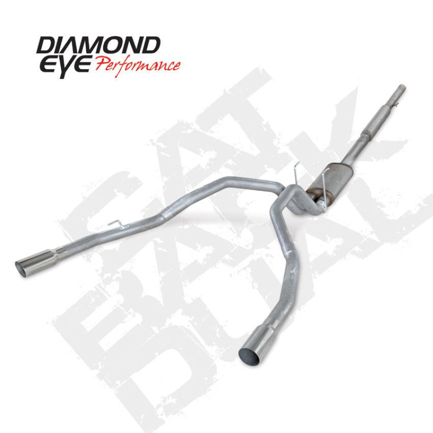 Diamond Eye Performance K3222A Diamond Eye KIT 3in CB DUAL AL: DODGE 1500 2009-12 HEMI