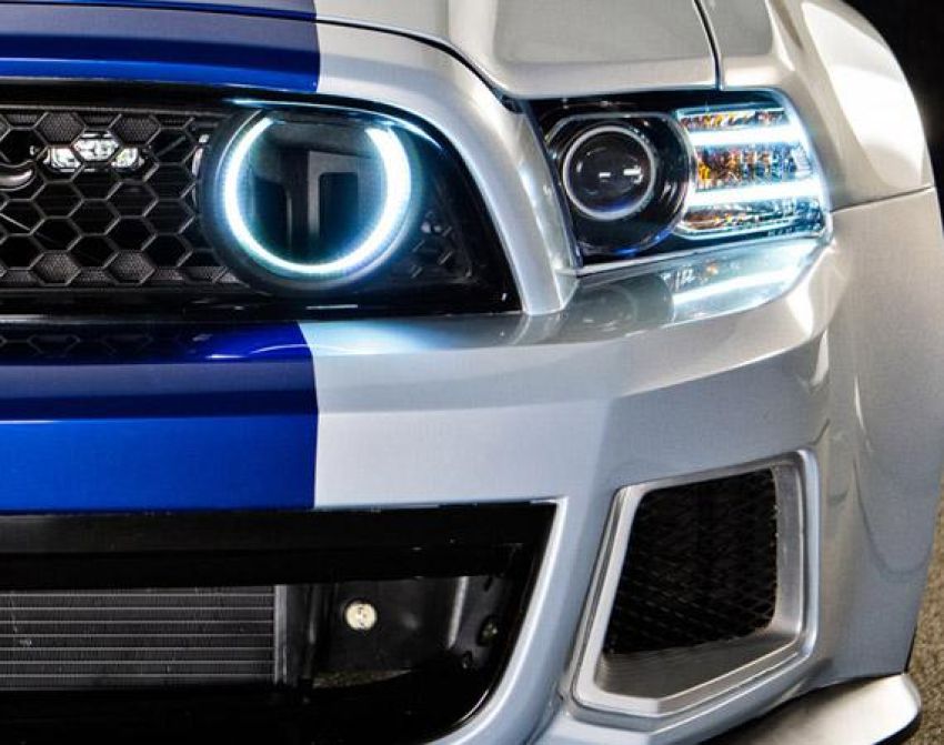 Oracle Lighting 1334-001 2013-2014 Ford Mustang Surface Mount LED Fog Light Halo Kit (Grill Style)