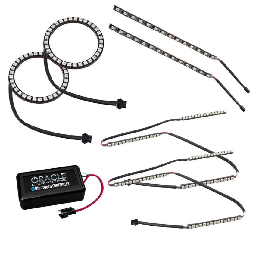 Oracle Lighting 1335-332 Dynamic ColorSHIFT(r) DRL Upgrade Kit with Halo Kit & Sequential Turn Signals