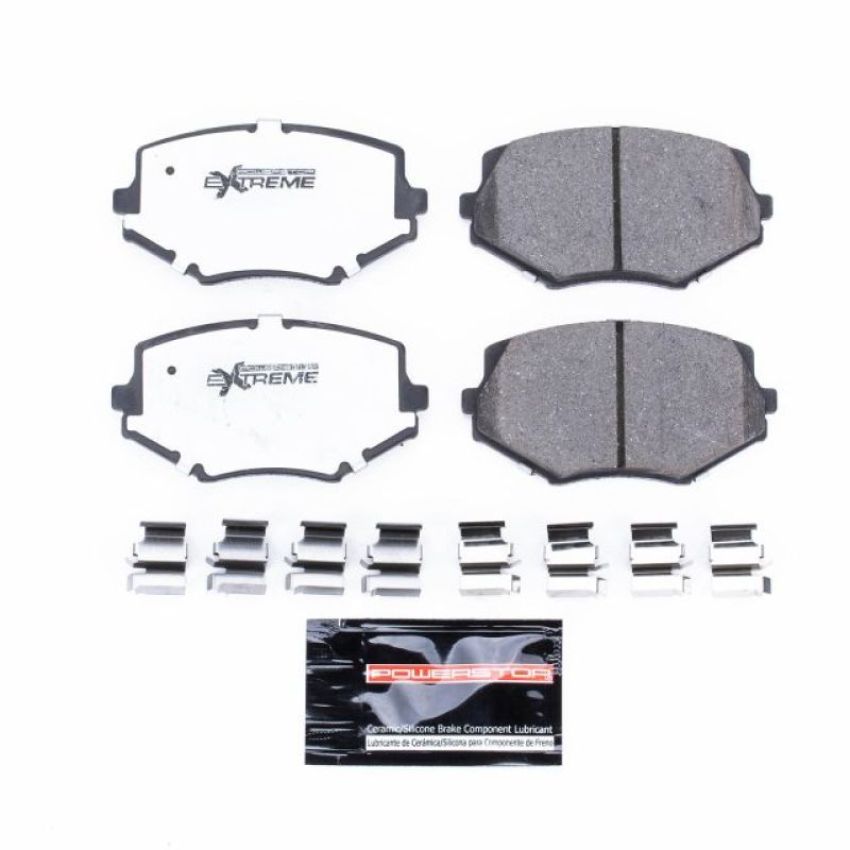 PowerStop Z26-635 PowerStop - Z26 Performance Carbon-Fiber Ceramic Brake Pads with Hardware Kit