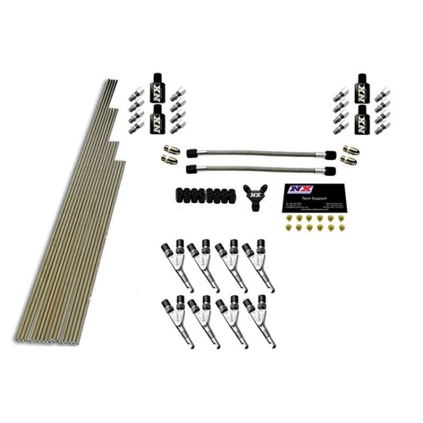 Nitrous Express 13390 8-CYL SSV/STD PLUMBING KIT W/O SOLENOIDS W/ 300HP JETS (INCL. ALL NECESS. HARD.)
