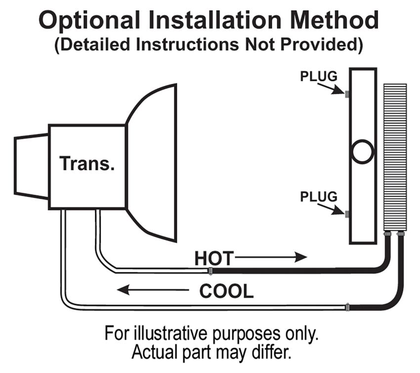 Derale 13402 16 Row Series 10000 Stack Plate Transmission Cooler Kit, -6AN