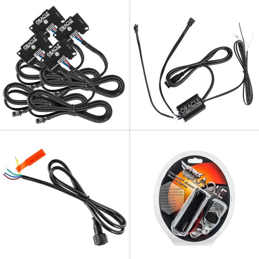 Oracle Lighting 1346-330 Jeep Wrangler JL/Gladiator JT ColorSHIFT RGB+W Headlight DRL Kit - w/RF Cont.