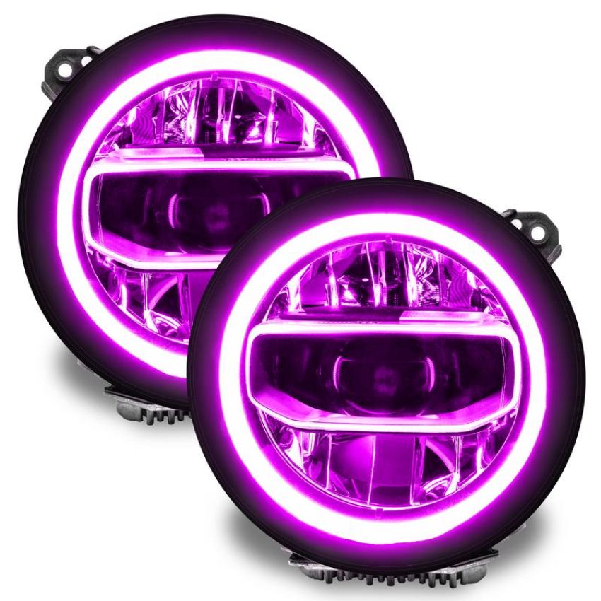 Oracle Lighting 1346-330 Jeep Wrangler JL/Gladiator JT ColorSHIFT RGB+W Headlight DRL Kit - w/RF Cont.