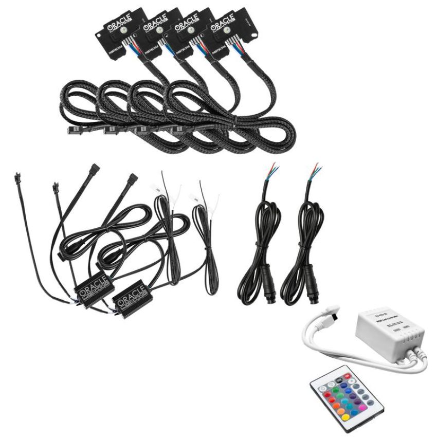 Oracle Lighting 1346-504 Jeep Wrangler JL/Gladiator JT ColorSHIFT RGB+W Headlight DRL Kit - w/SIM Cont.