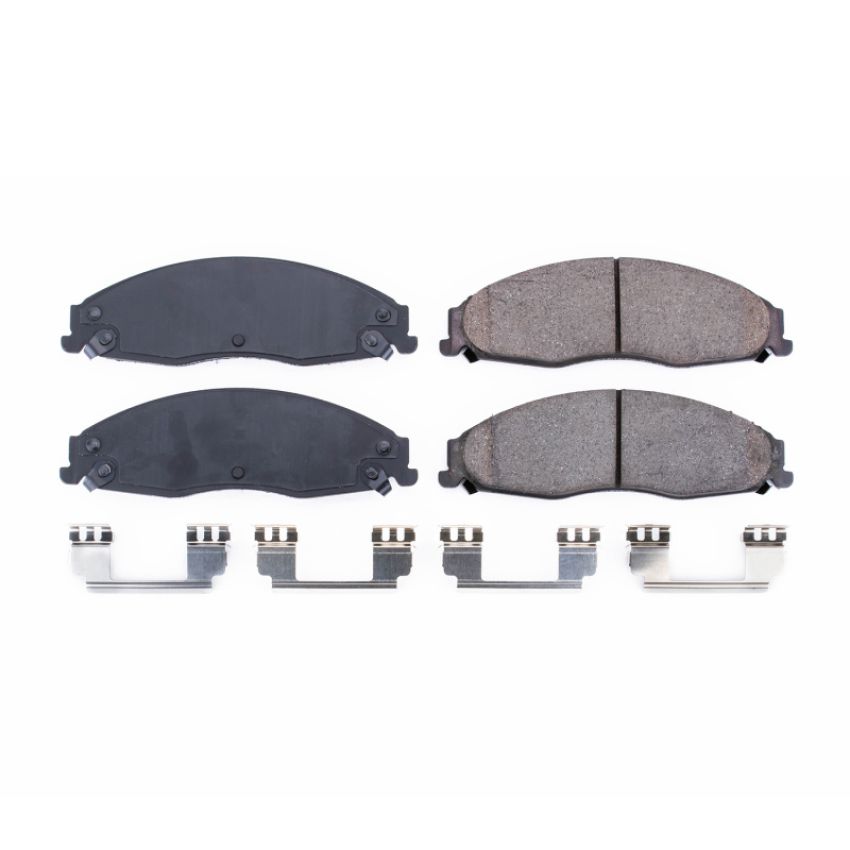 PowerStop 17-921 PowerStop - Z17 Low-Dust Ceramic Brake Pads with Hardware