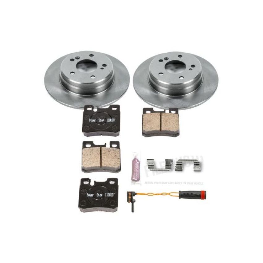 PowerStop KOE4949 OE Stock Replacement Low-Dust Ceramic Brake Pad and Rotor Kit