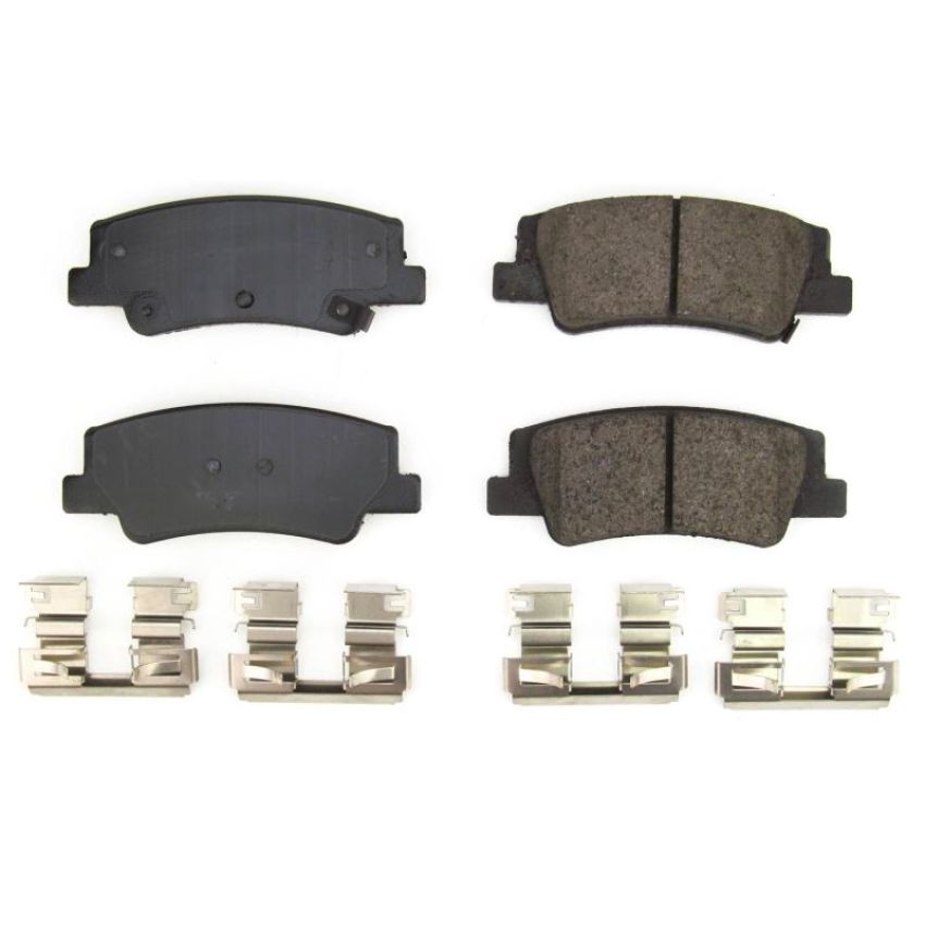 PowerStop 17-2299 PowerStop - Z17 Low-Dust Ceramic Brake Pads with Hardware
