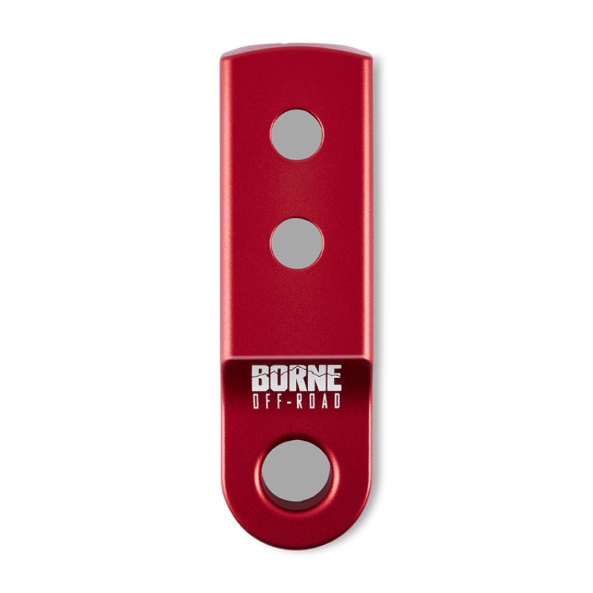 Borne Off-Road BNHR-2-RD CNC Hitch Receiver Shackle 2in Red