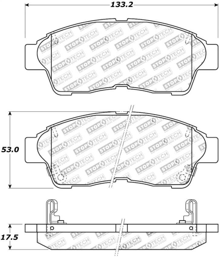 Stoptech 308.05620 Street Touring Brake Pads