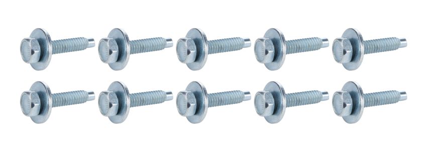 ALLSTAR PERFORMANCE ALL16555 Body Bolt 1-1/8in 10pk Silver
